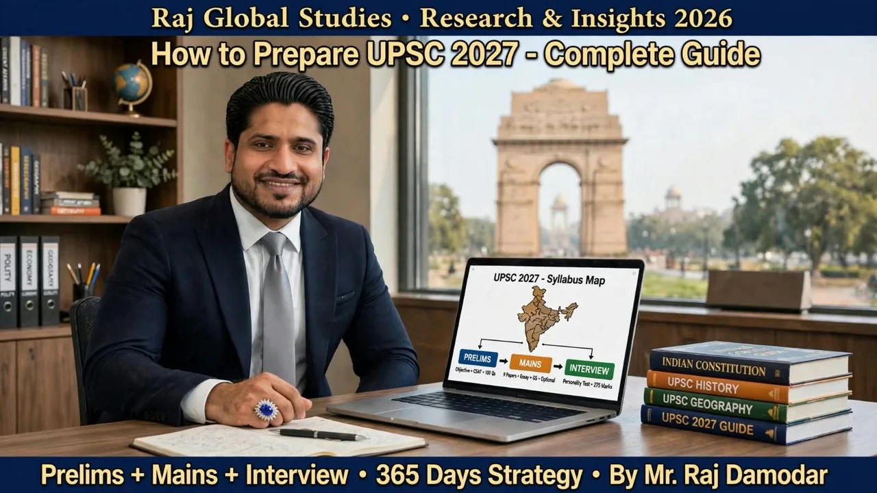 How to Prepare UPSC 2027 Complete Guide - From Zero to IAS - Ultimate Blueprint - Raj Global Studies