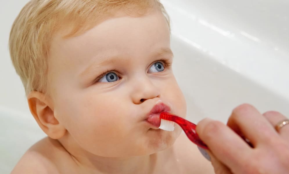 Mijn baby wil geen tanden poetsen!