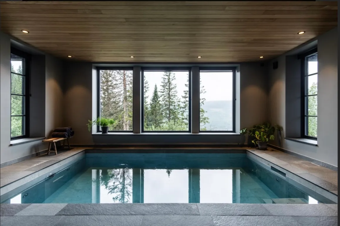 Stort timmerhus i Åre