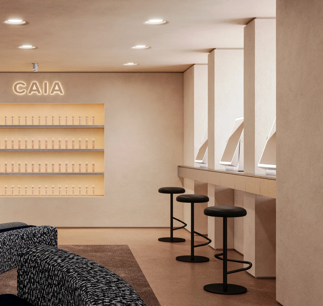 Caias flaggskeppsbutik i Stockholm – exklusiv design och 455 kvm beautyupplevelse