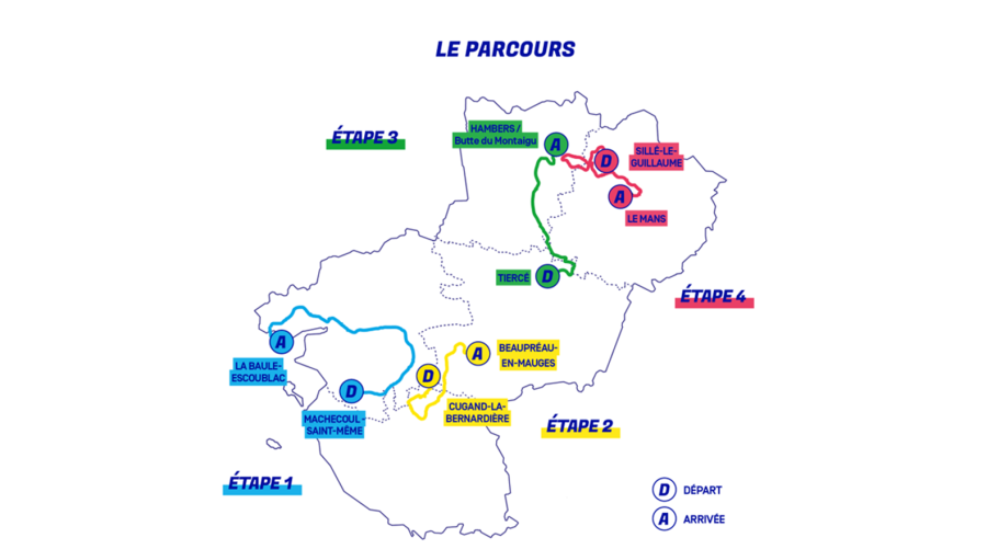 Parcours Région Pays de Loire Tour 2025