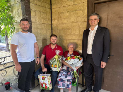 Поздравление ветерана с юбилеем в Люберцах