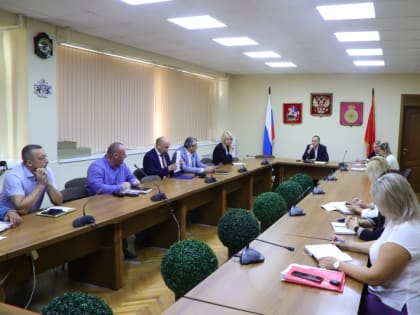 Совещание по вопросам благоустройства в Воскресенске