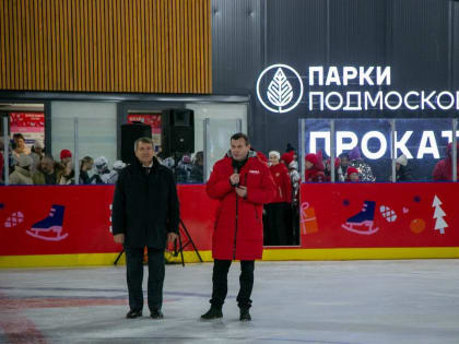 В Коломне в парке Мира открыли новый каток с искусственным льдом