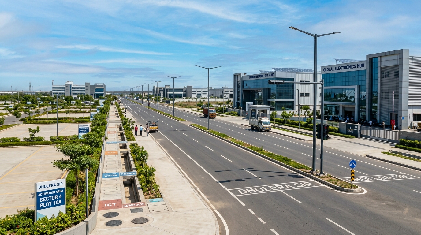 Dholera Smart Utility Ducts subterranean trench and plug-and-play corridor infrastructure in 2026