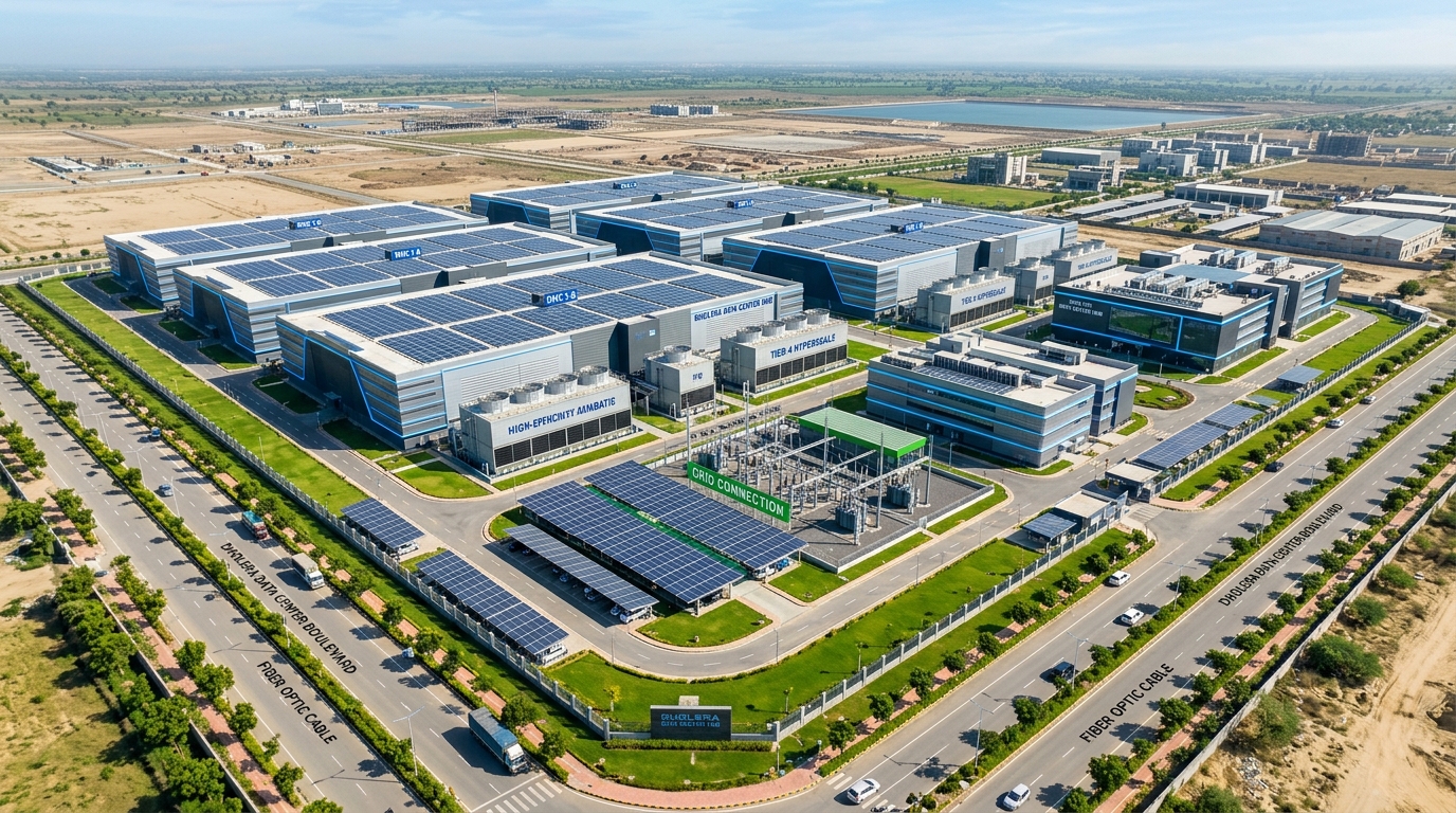 Dholera Data Center Hub 2026 hyperscale cloud campus and server facility