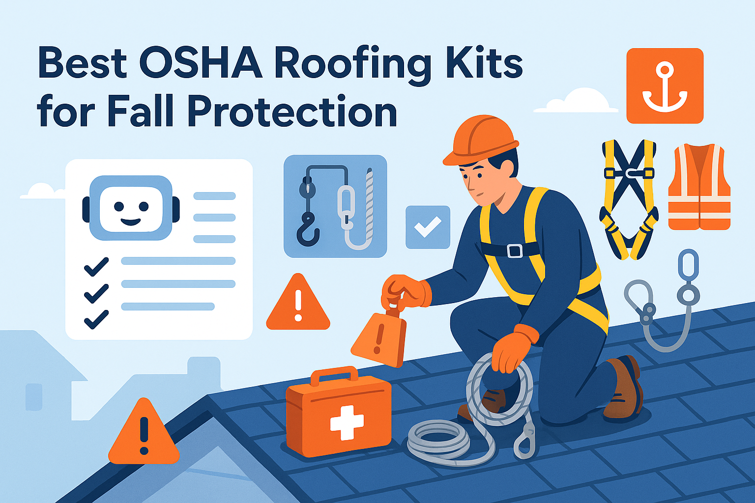 Best OSHA Roofing Kits for Fall Protection