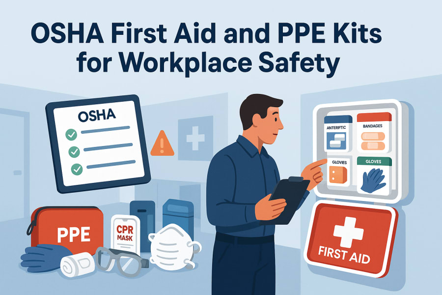 OSHA First Aid and PPE Kits for Workplace Safety