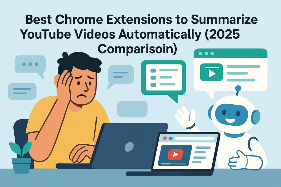 Best Chrome Extensions to Summarize YouTube Videos Automatically (2025 Comparison)