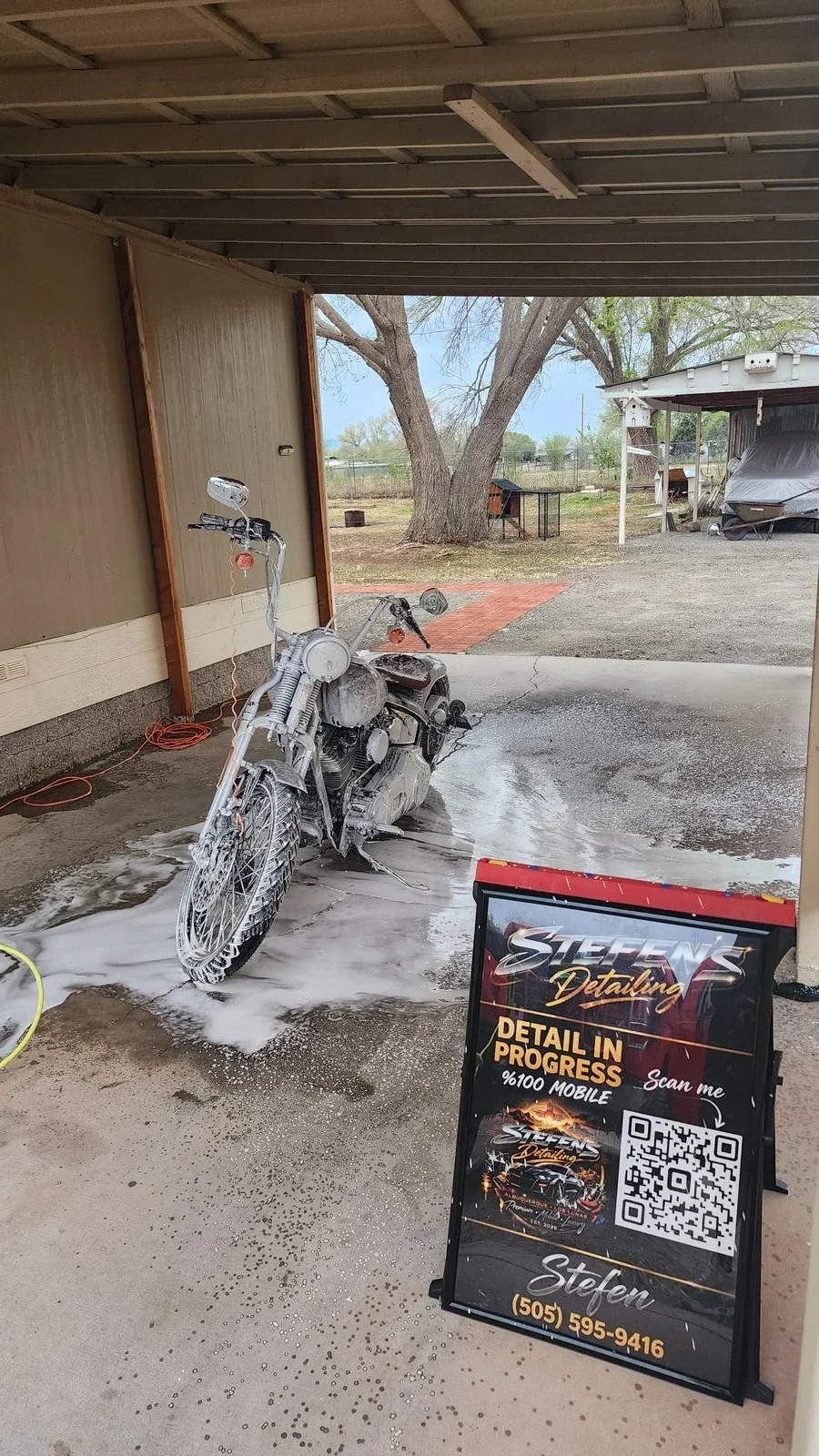 Motorcycle detailing