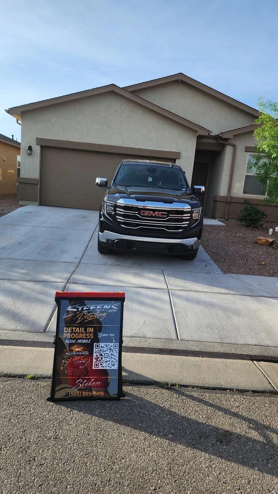 GMC truck mobile detail
