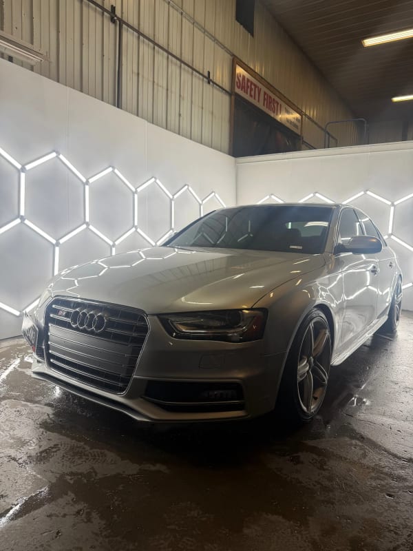 Audi S4 with dark tinted windows