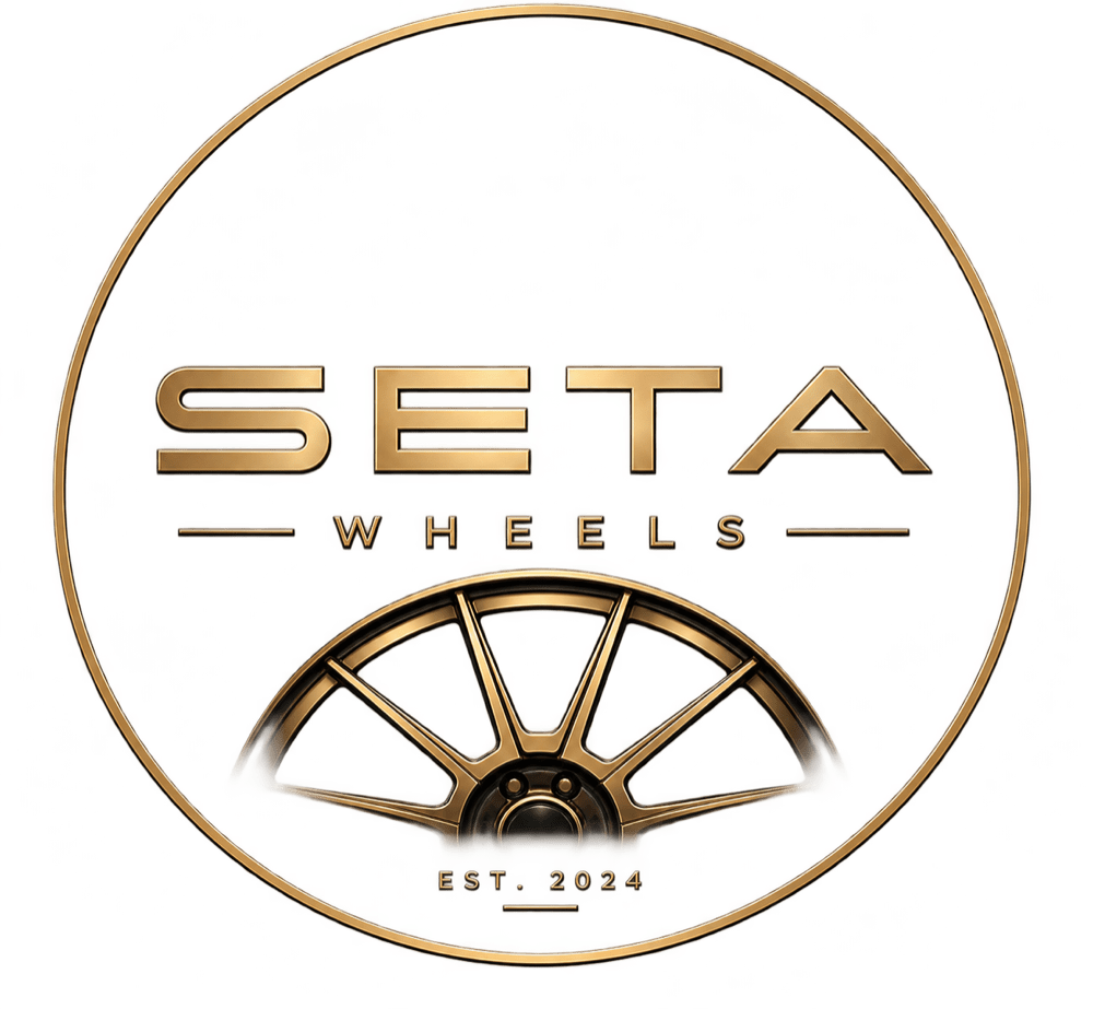 SetA Wheels official gold wheel logo