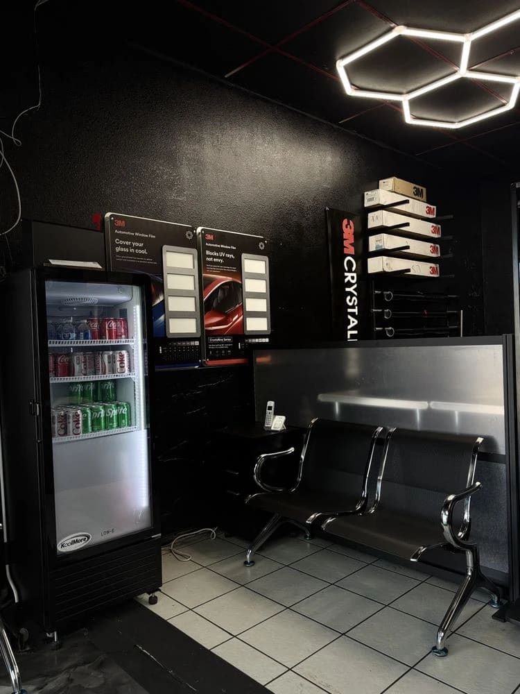 Downey Tinting customer lounge