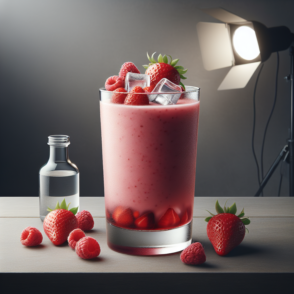 Smoothie de Frutas Vermelhas com Vodka