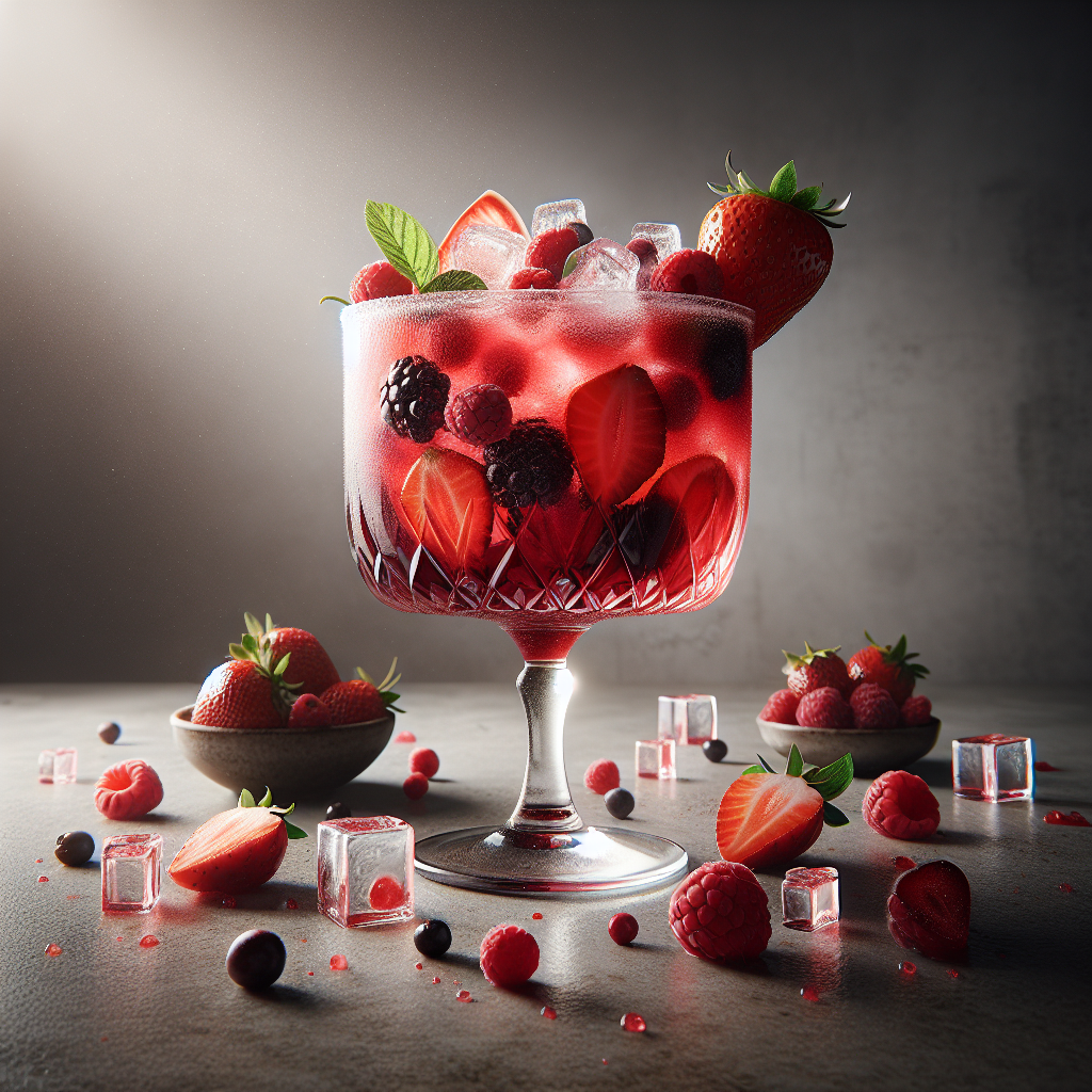 Caipirinha de Frutas Vermelhas