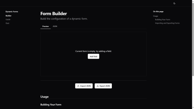 Angular Form Builder