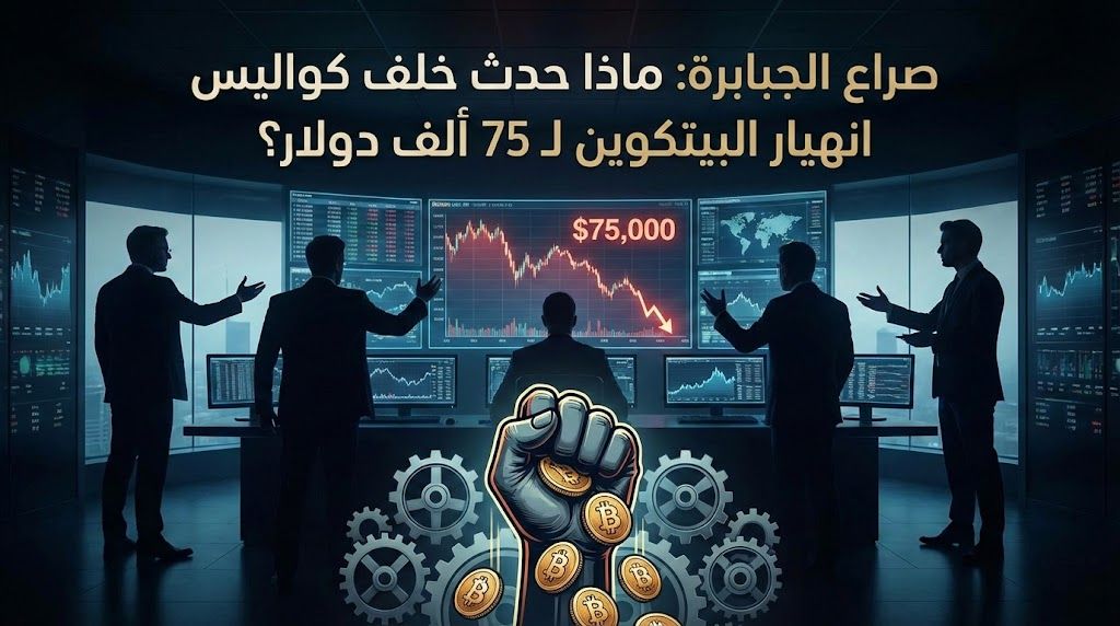 صراع الجبابرة: ماذا حدث خلف كواليس انهيار البيتكوين لـ 75 ألف دولار؟