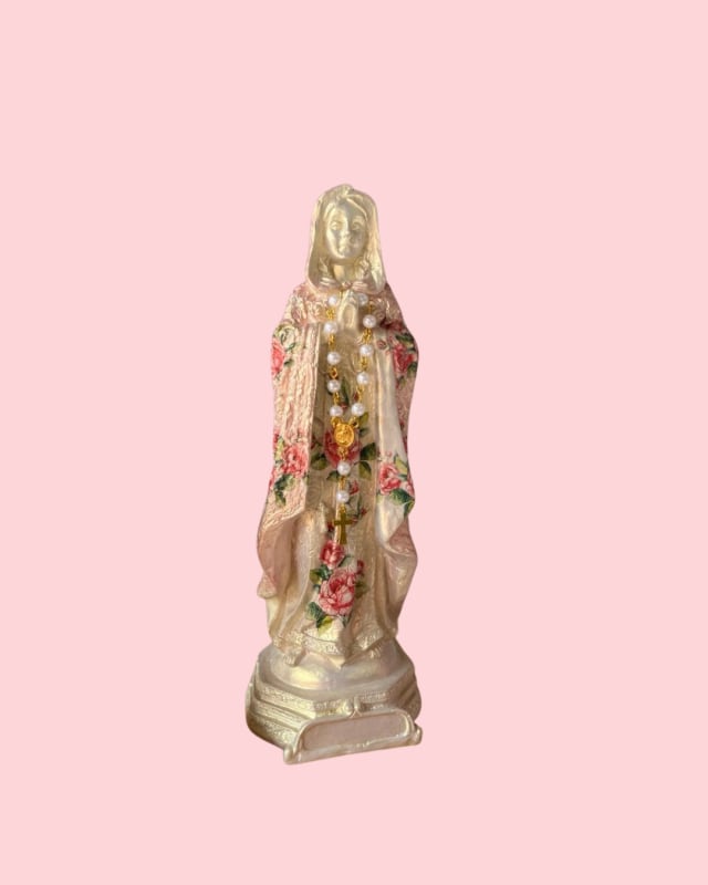 Virgen Rosa mistica - Creaciones Vinanti