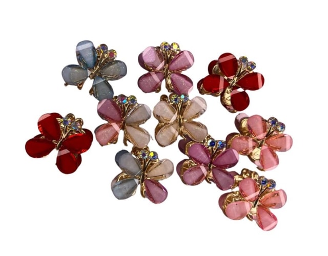 Pinza mariposa metalica mini - Creaciones Vinanti