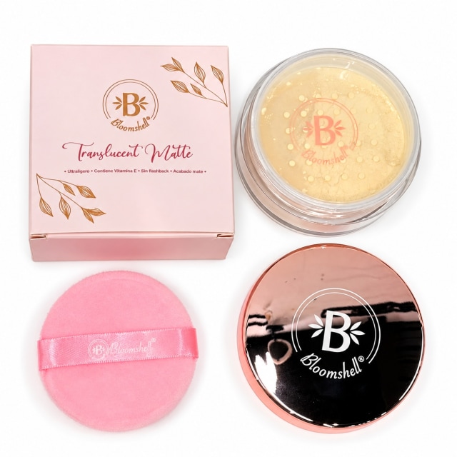 Polvo suelto grande natural Bloomshell - Creaciones Vinanti