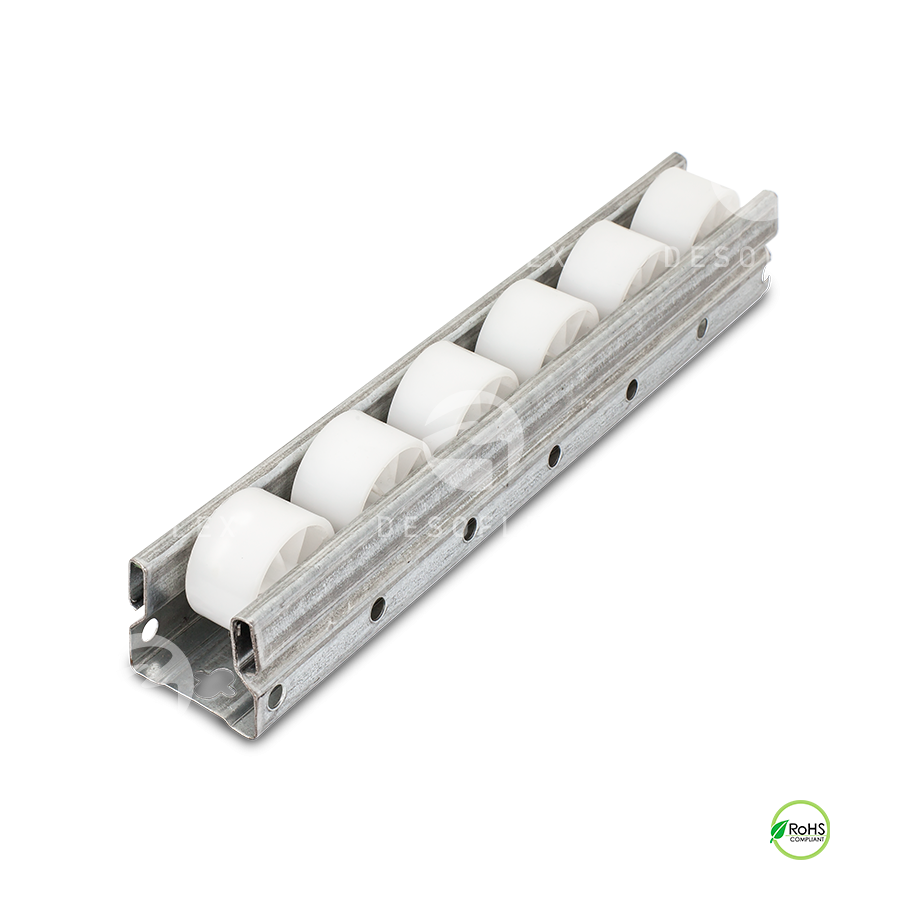  Riel de acero 40mm (rueda blanca) 