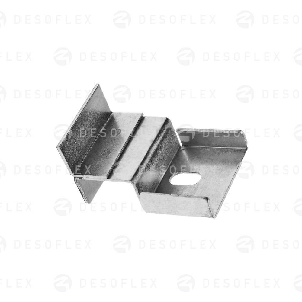  Soporte para riel rodillo grande 85mm con tope en borde 