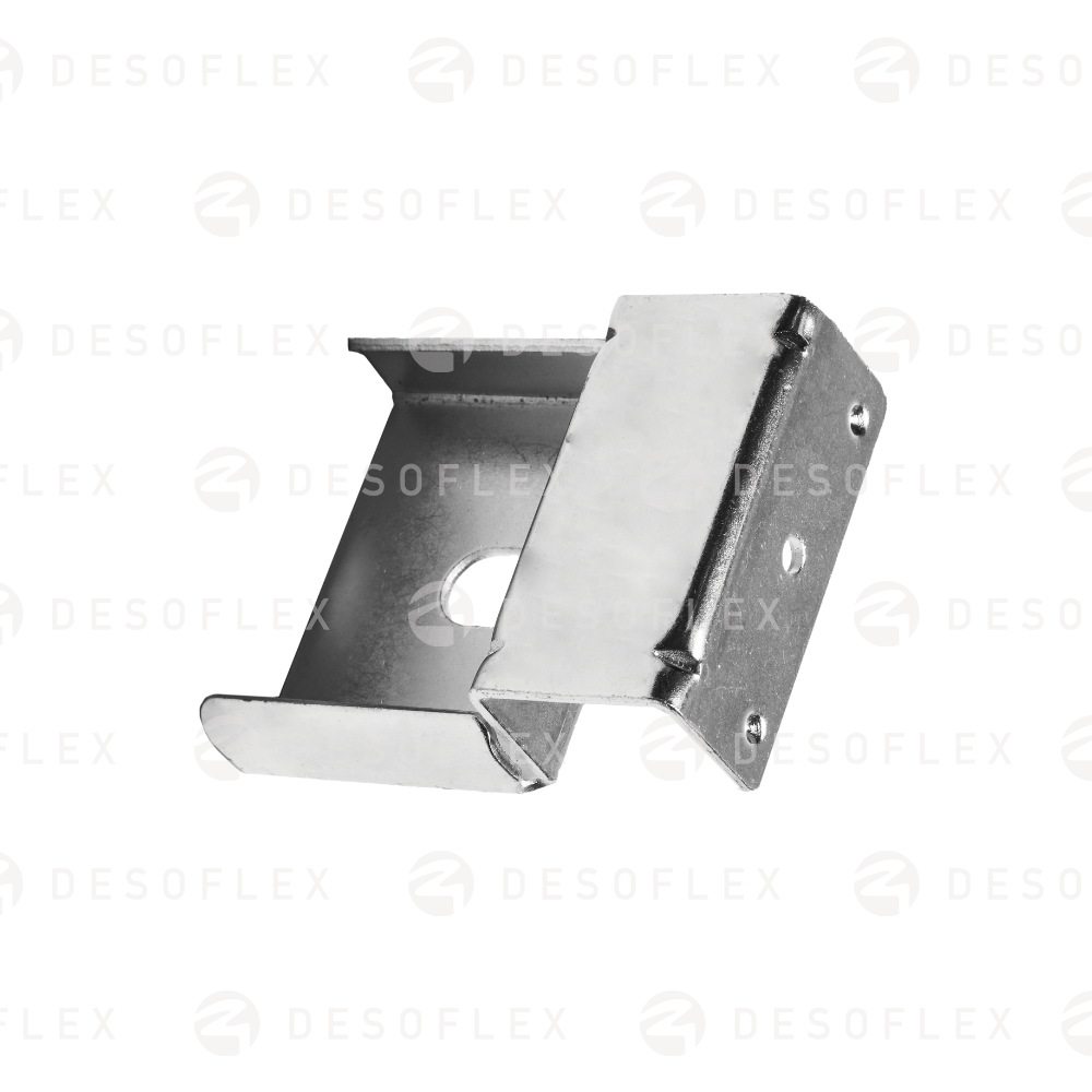 Soporte para riel de rodillo delgado con tope recto