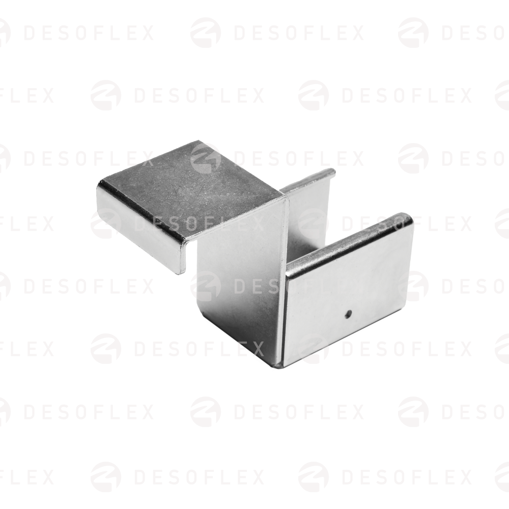 Soporte para riel con tope inclinado para perfil 40x40