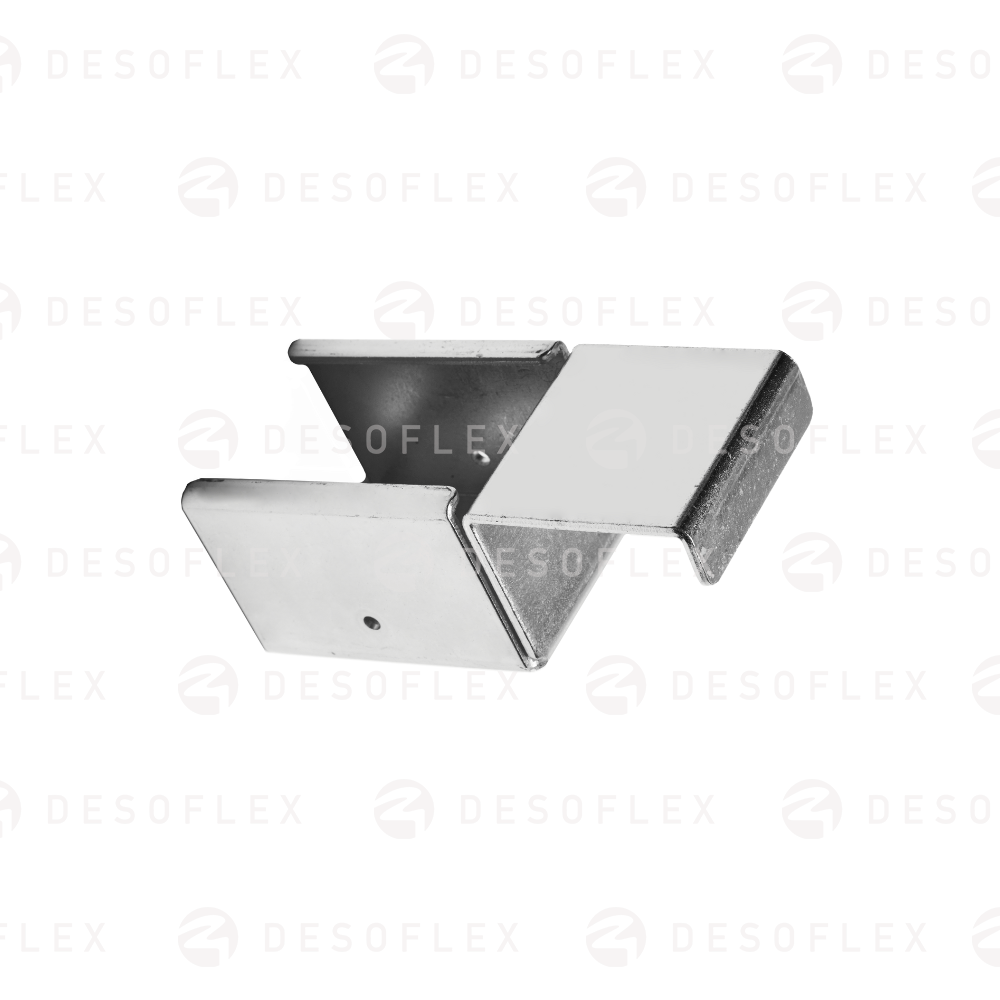 Soporte para riel con tope recto para perfil 40x40