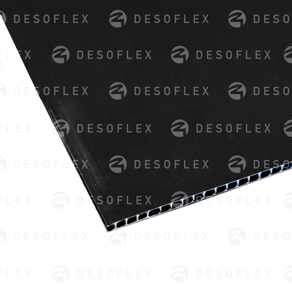 Hoja de corrugado ESD negro 4mm