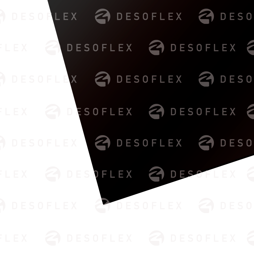 Hoja de HDPE 1/4 color negro LISO