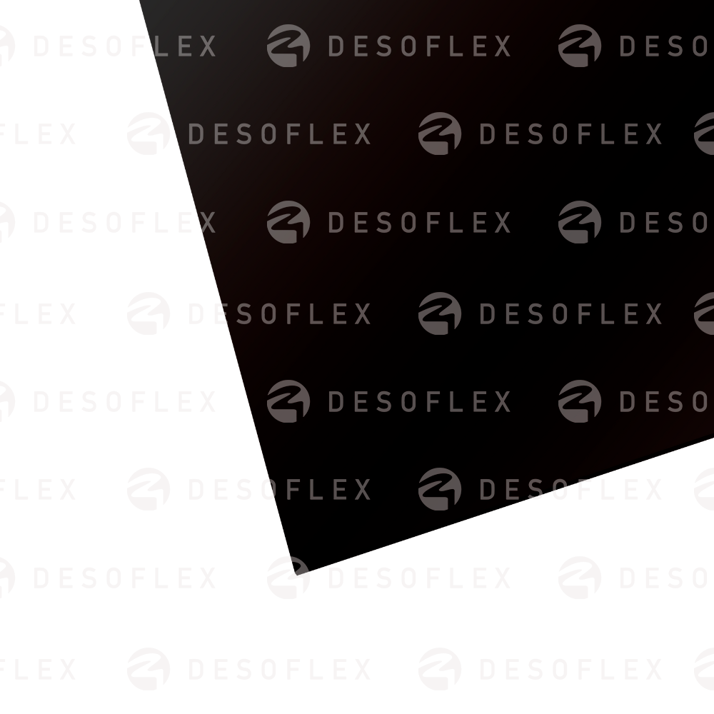 Hoja de HDPE 3/8 color negro LISO