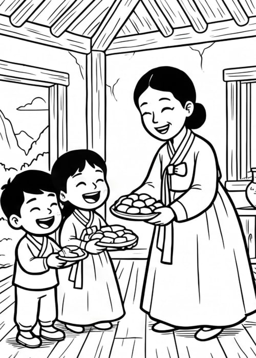 해님 달님이 된 오누이