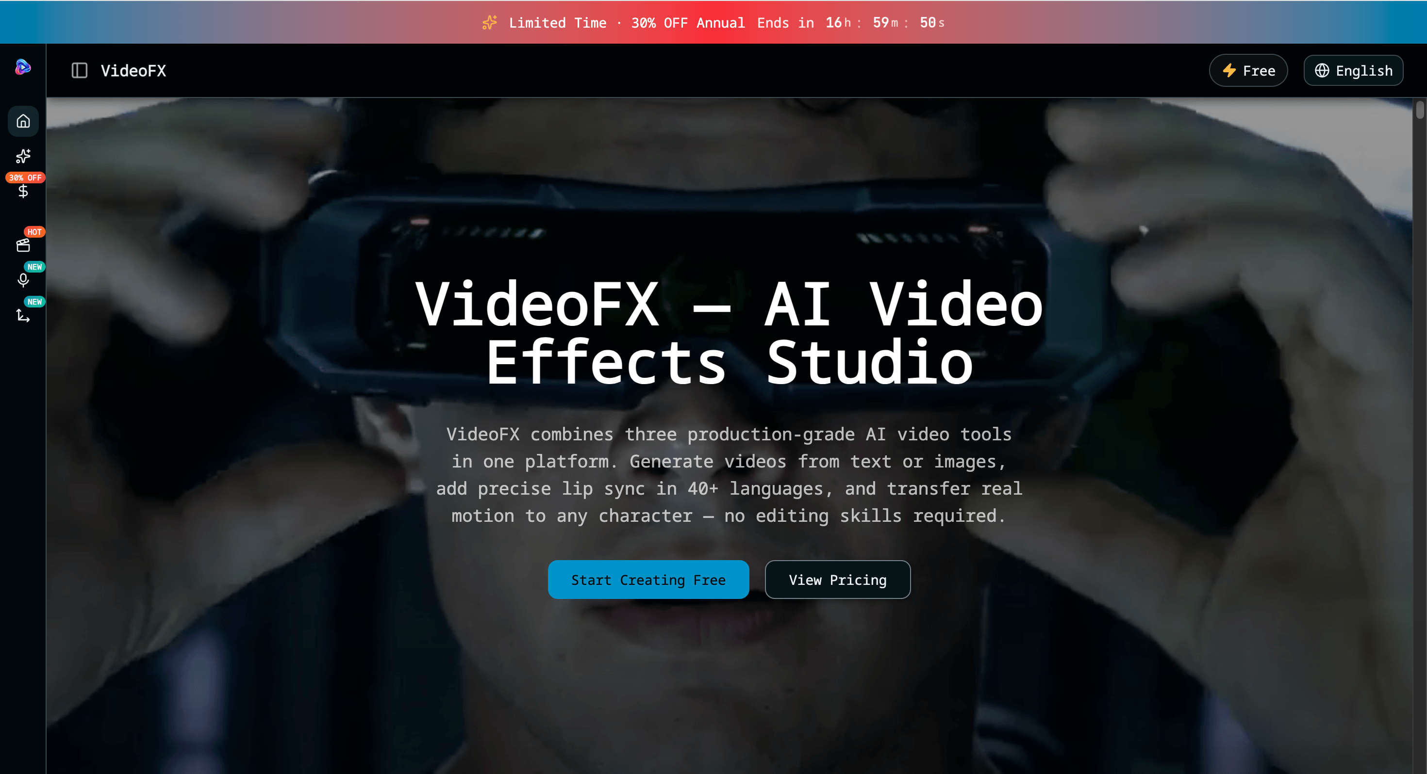 VideoFX Studio screenshot