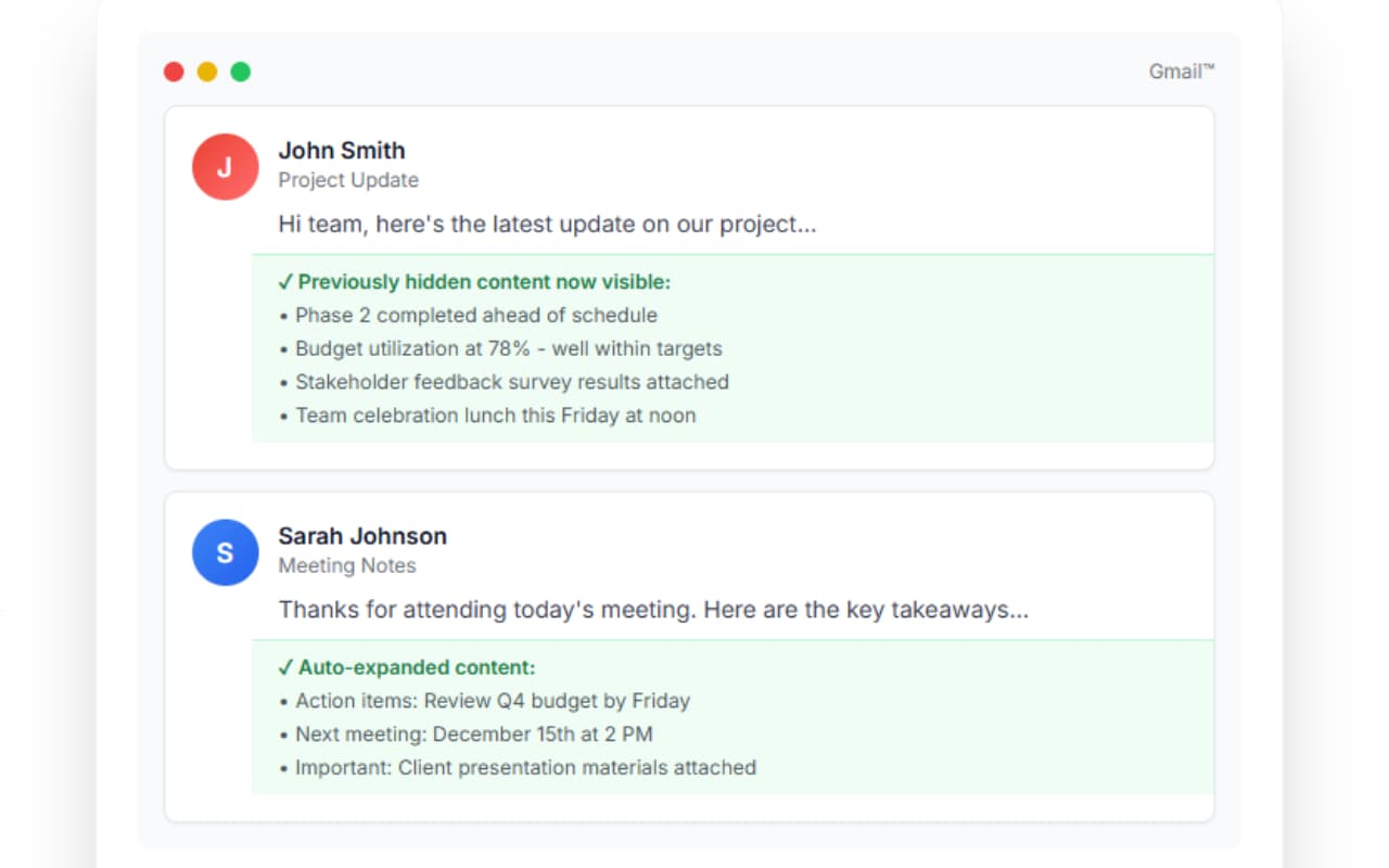 Trimless for Gmail™ V3 screenshot