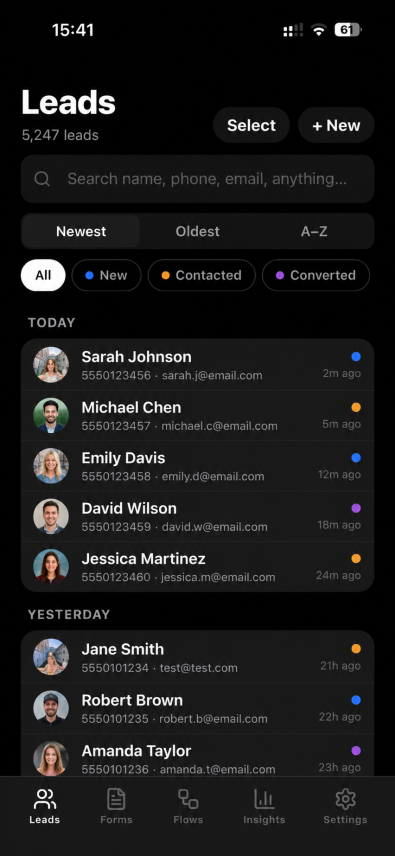 Leadpocket screenshot
