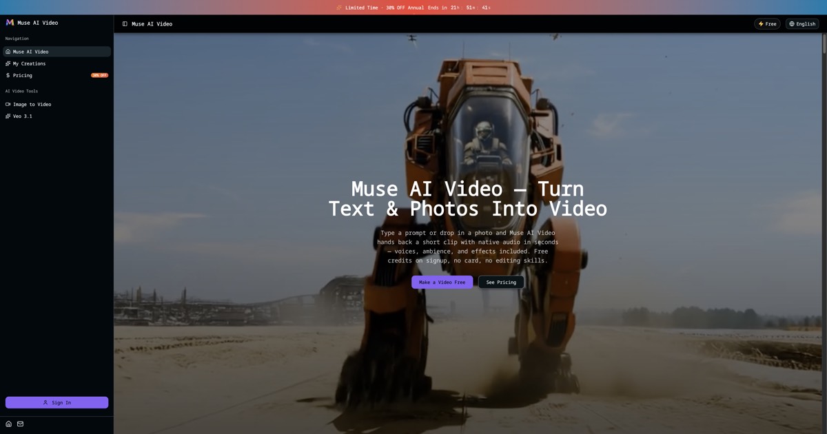 Muse AI Video screenshot