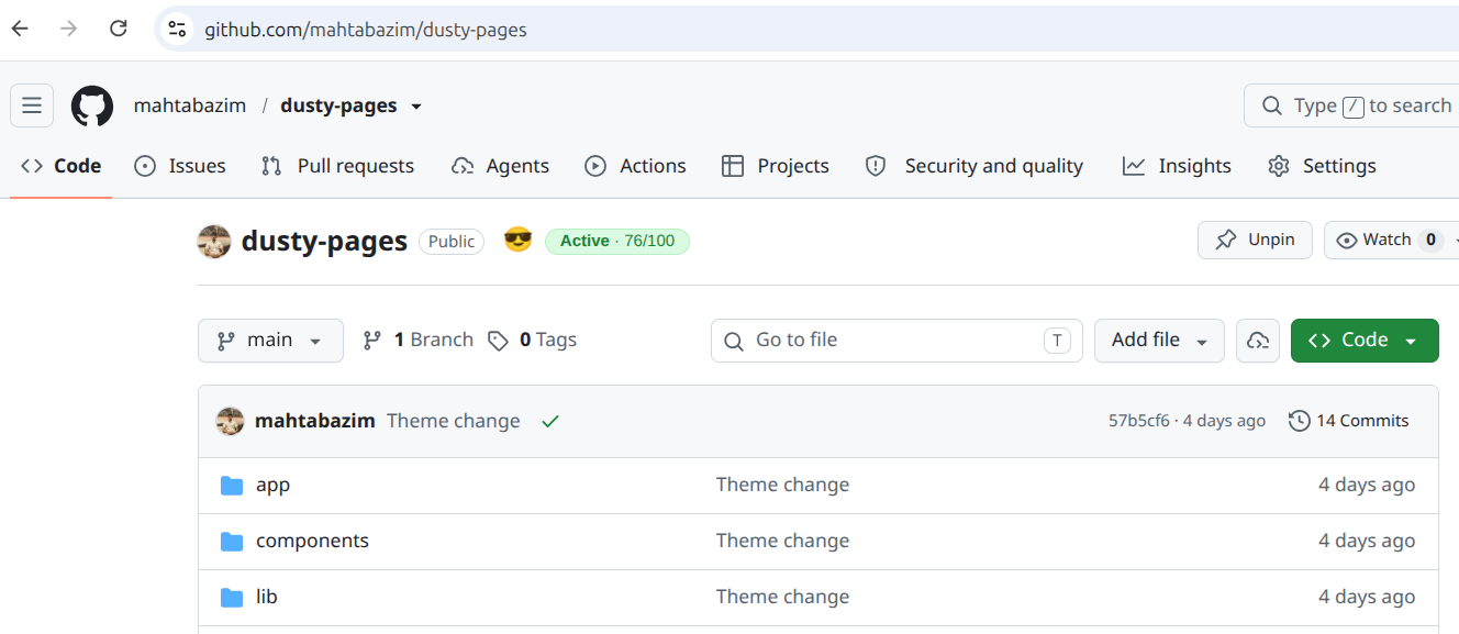 RepoHealth screenshot