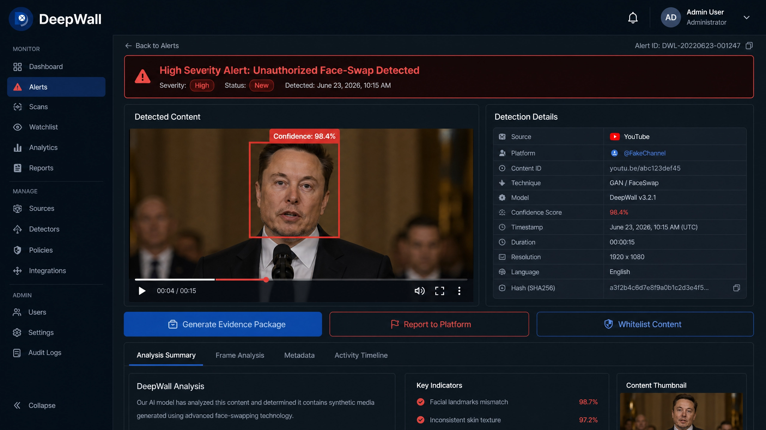 Deepwall screenshot