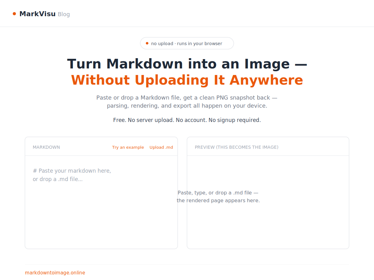 Markdown to Image screenshot