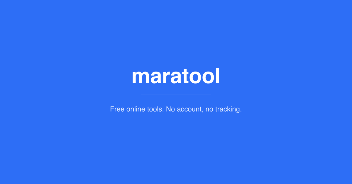 maratool screenshot
