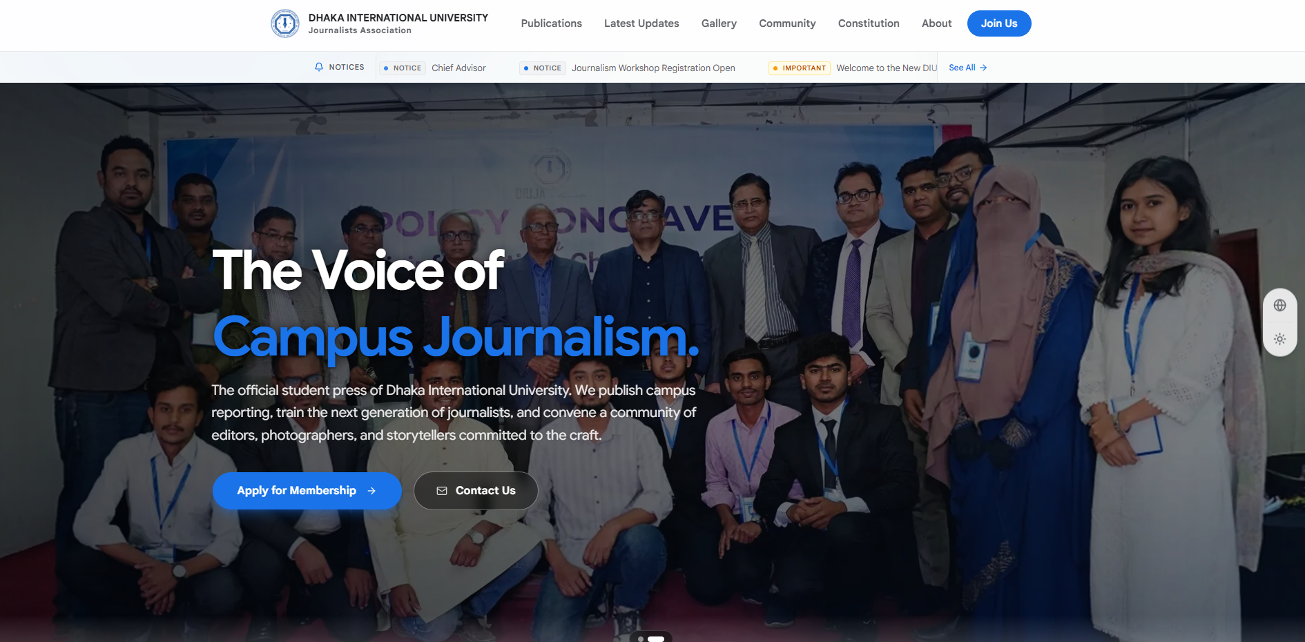 DIUJA Desk – Digital Newsroom & Member Management System