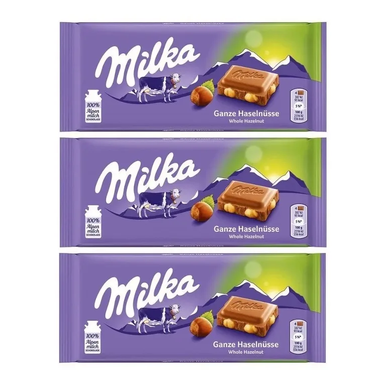 3 milka hazelnut