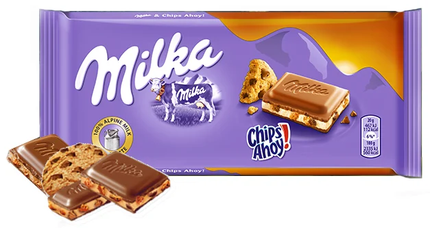 Milka Chocolate Chips Ahoy 100g 3 milka chocolate chips ahoy 100g