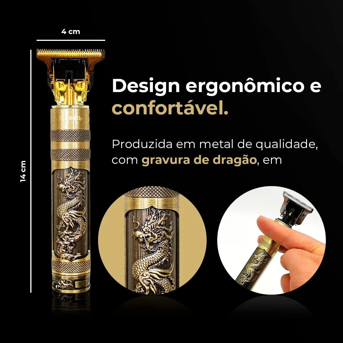 Máquina de Cortar Cabelo Dragão 4 Maquina de Cortar Cabelo Dragon