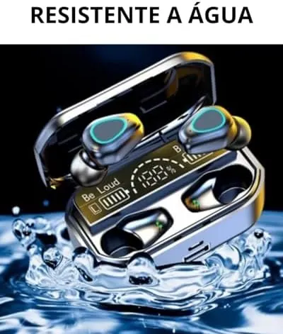 Fone de ouvido sem fio Bluetooth 5.1, fone de ouvido intra-auricular à prova d'água IPX7, microfone estéreo com redução de ruído, adequado para esportes, jogos, viagens | .br 2 Fone de ouvido sem fio Bluetooth 5.1, fone de ouvido intra-auricular à prova d'água IPX7, microfone estéreo com redução de ruído, adequado para esportes, jogos, viagens | .br - Imagem 2