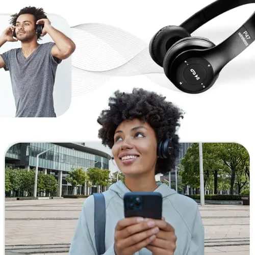Fone de Ouvido Bluetooth P 47 | Headphone Sem Fio Premium com Microfone 6 Fone de Ouvido Bluetooth P 47 | Headphone Sem Fio Premium com Microfone - Imagem 6