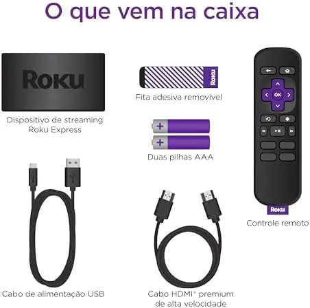 Tv Box Roku Express para TV Smart Full HD compatível com Alexa, Siri e Google 6 Tv Box Roku Express para TV Smart Full HD compatível com Alexa, Siri e Google - Imagem 6