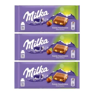 3 milka hazelnut